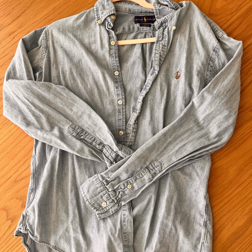 Ralph Lauren Blue Casual Button Down Shirt